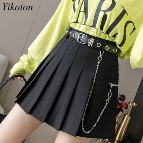 Женские юбки в складку YIKOTON China At AliExpress