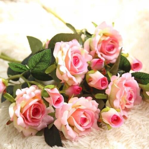 1Pcs/lot Fresh rose Artificial Flowers Real Touch rose Flowers, For DIY Handmade Wedding Party or Birthday Home decorations