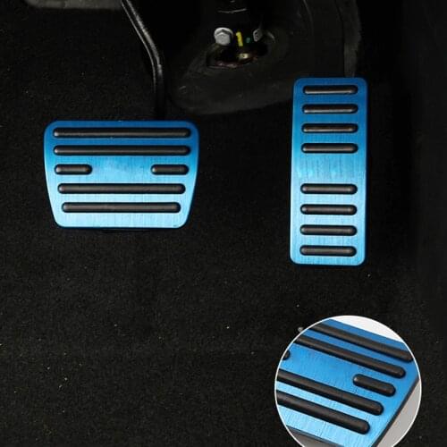 2pcs for MG HS MG6 GS 2018-2019 AT car Brake pedal Accelerator pedal Anti-skid Decoration Aluminium alloy