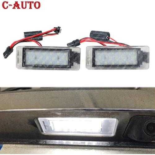 2x LED License Plate Light For Chevrolet Corvette Camaro Cruze SS Impala Opel Mokka Insignia Cadillac ATS CTS XTS SRX Buick GMC