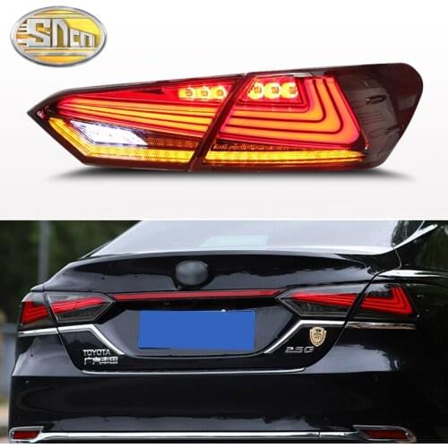 Car styling 2pcs Brake Reverse lamp Taillight LED Tail Light Assembly Lamp rear parking light for Toyota camry 2018 2019 2020