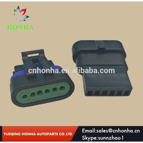 Free shipping 5 pcs 6 Pin Metri-Pack 150.2 Sealed Male and Female TPS Flat Accelerator Pedal Connector 12066317 12162261