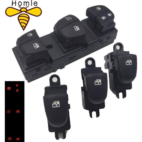 Free Shipping! Auto Power Window Switch/Single Window switch For Nissan Qashqai J11/Altima/Sylphy/Tiida/X-Trail