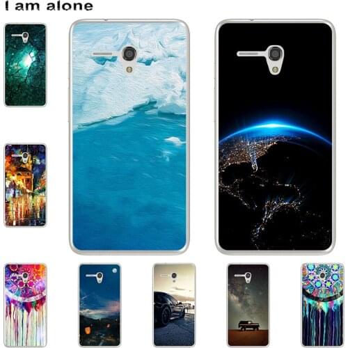 I am alone Phone Case For Alcatel Pop 3 (5) Pop 3 (5.5) D3 D5 S7 Bags Fashion Color Cute Cartoon Printed Paint Mobile