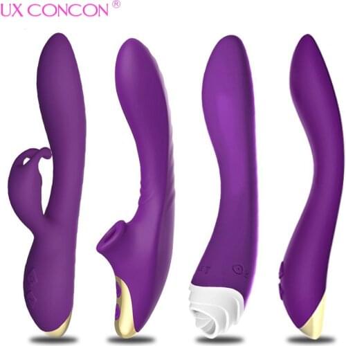 Dildo Vibrator Rabbit Nipple Clitoris G Spot Stimulation Erotic Sucker Sex Toy for A Couple Woman Adult Vagina Massager Sex Shop