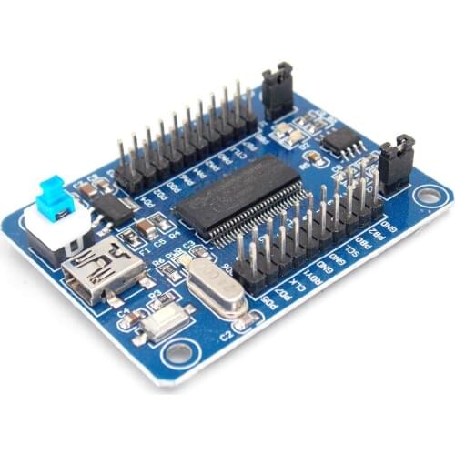 FX2LP CY7C68013A USB Core Development Mini Board Logic Analyzer EEPROM Blue Brand New