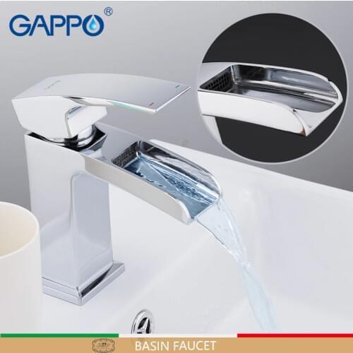 GAPPO basin faucets Waterfall Basin Faucet Bathroom Sink Taps Basin Mixer Sinks Mixer Tap Cold And Hot Water Tap