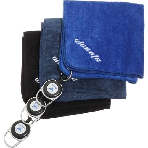 1PC Microfiber Golf Towel With Carabiner Hook High Water Absorption Cotton Cleaning Towels Sports Balls Hands Cleans Clubs Cloth
