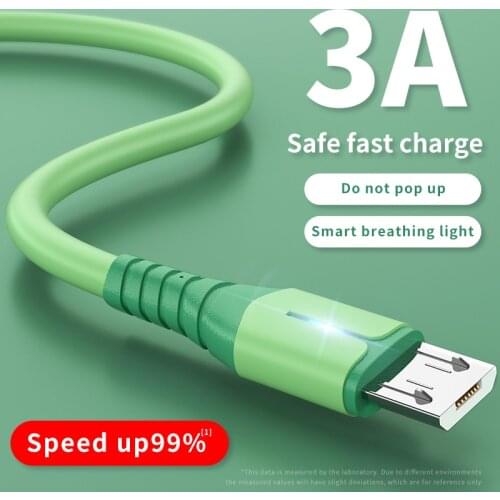 Kebiss 2m USB Micro Cable 3A Fast Charging USB Cable for Samsung Xiaomi HTC USB Charger Data Cable Mobile Phone Accessories