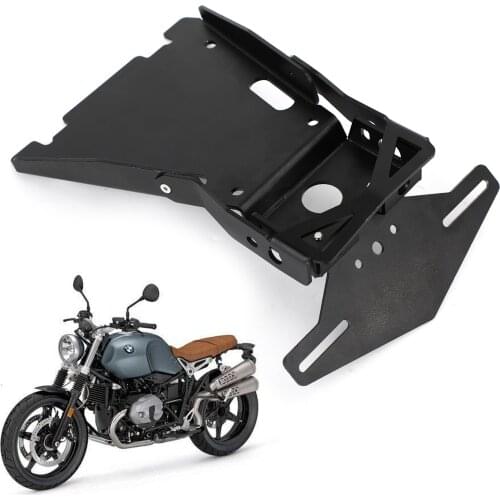 Topteng Motorcycle License Plate Holder Frame Bracket For BMW R NINE T 2014-2018 (all model) Motor Bike Accessories Parts