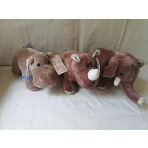 Cute cartoon gray elephant,rhinoceros,hippo plush toy about 25cm soft doll kids toy birthday gift b1547