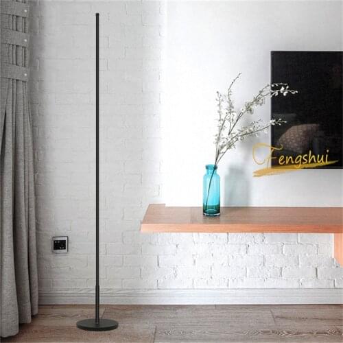 Nordic White Black Floor Lamp Modern Bedroom Lamp Remote Living Dining Room Lighting Simple Corner Standing Lamp Reading Light