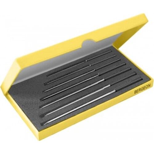 Original imported BERGEON 30543-ap set with 7 smooth reamer watch maintenance tools 2.9-0.7mm