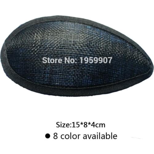 15*8*4cm Teardrop Hat Form Teardrop Sinamay Base For Headwear 20 pcs/lot #8 Color