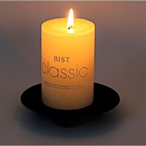 Nordic Style Candle Holder Round Stable Iron Candle Stand Suitable for Table Decoration