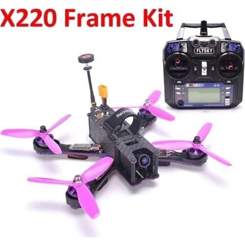 X220 220mm Quadcopter Frame F3 Flight Control Littlebee 30A BLHeli_S ESC 2205 Pagoda antenna Flysky FS-I6 For Wizard 220