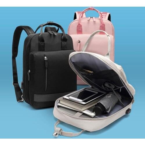 IKE MARTI 15.6 In Laptop Backpacks Women Daypack School Bag Girl Fashion Sac A Dos Femme 2021 Man Waterproof Charging Backpack