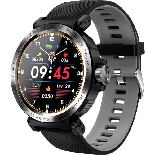 S18 Smart Watch Full Screen Touch IP68 Waterproof Men Sports Clock Heart Rate Monitor Smart Watch band for IOS Android phone