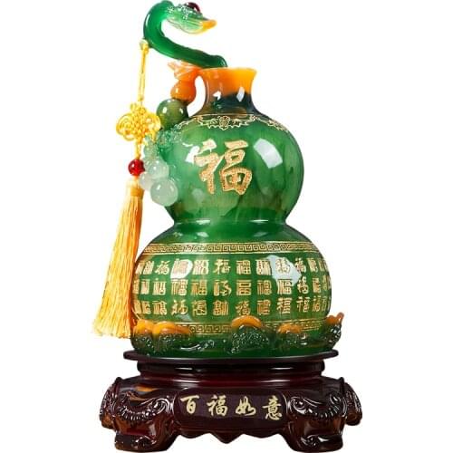 Lucky Town House Ruyi Gourd Decoration Home Living Room Tv Cabinet Wine Cabinet Decor New House Housewarming Gifts Ornaments