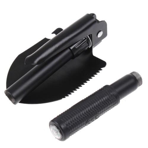 Faroot Military Portable Outdoor Tool Folding Shovel Spade Survival Emergency Garden Camping Hiking Camo Crop Pouch scoop