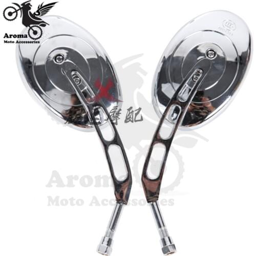 High quality motorbike rearview mirror for Harley Davidson mirorrs chrome motorcycle mirror ellipse moto rear view mirror parts