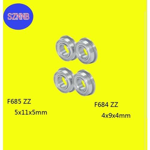 10/5pcsF684 F685 precisão fina miniatura rolamento de esferas profundo do sulco da parede com alta velocidade da etapa latABEC-5