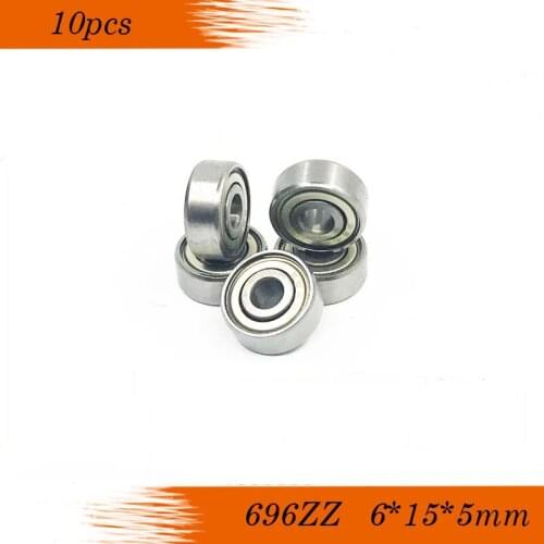 10pcs Skate board bearing 696ZZ 696-2Z 696-Z 696 6x15x5 mm ABEC-3 shoe bearing