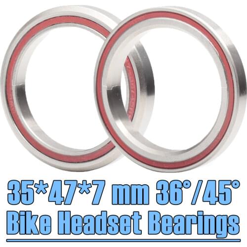 Bike Headset Bearings ACB3547H7 35*47*7 mm 36/45 2PCS ACB Road MTB Angular Contact Bicycle Bearing 3547H7