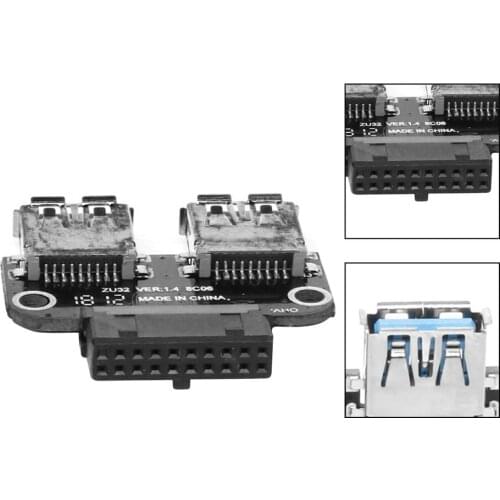 USB3.0/3.1 adapter C type IDC19P/20P to USBA female port internal connection to the front of the chassis