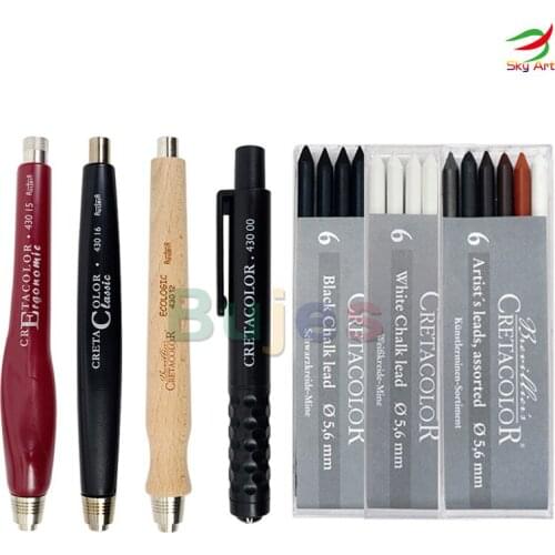 Cretacolor ENGINEERING AUTOMATIC PENCIL,Made out of a specially molded plastic,5.6mm,Plastic Lead Holder,Graphite Lead Set