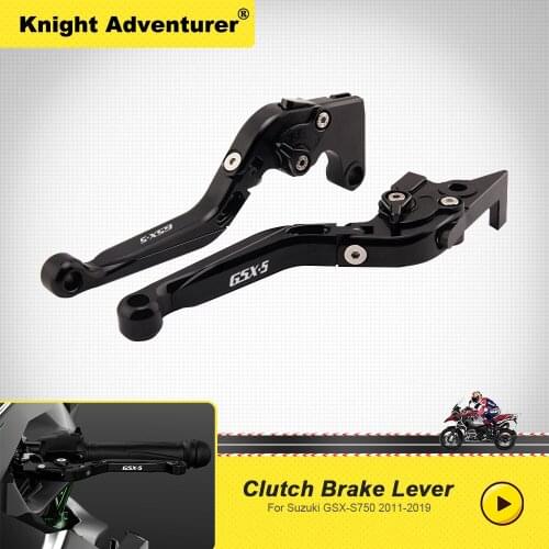 For Suzuki GSR750 GSX-S750 2011-2019 2012 2013 2014 2015 2016 2017 2018 Foldable Brake Clutch Lever High Quality With Logo GSXS