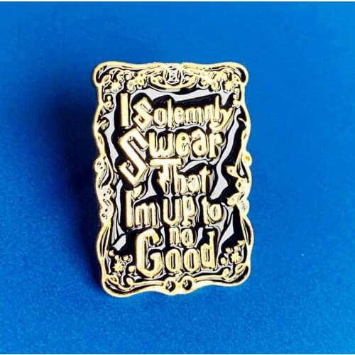 Classic Movie Map Magic World Enamel Brooch Pin Backpack Hat Bag Lapel Pins Badges Women Mens Fashion Jewelry Accessories