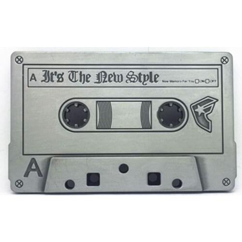 Western cowboy zinc alloy music tape belt buckle men and women gift models