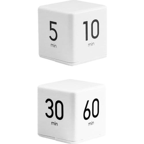 New Clock Timer Alarm Cube Digital Minutes Time Management White timer time management tool
