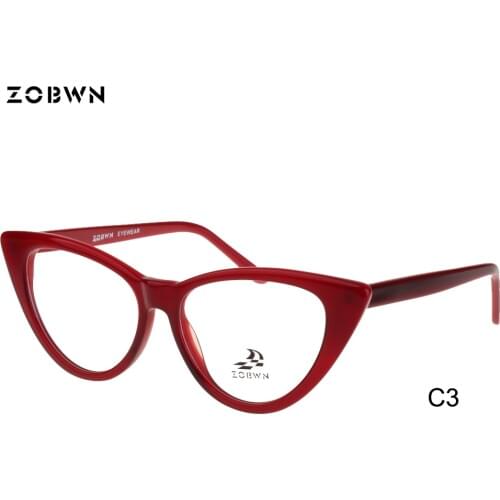 ZOBWN Cat eye glasses ladies traval gafas Fashion glasses women eyeglasses frame Lunettes armacao de oculos de grau feminino