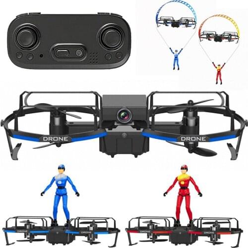 Parachute Model Remote Control Drone With 0.3MP Camera Two Axis WIFI RC Drones Real-time Transmission Trajectory Flight Kids Toy