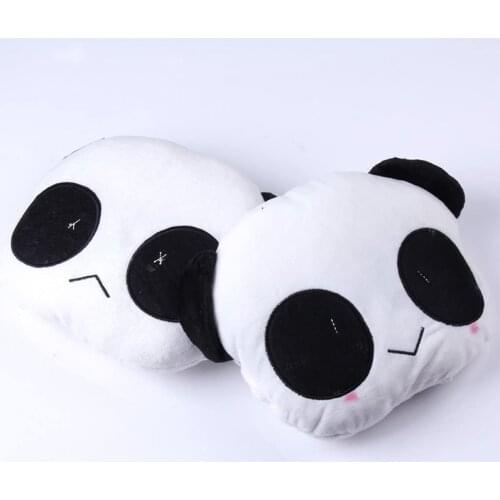 Cartoon Cute Panda Car Neck Headrest Pillow Seat Back Waist Rest Cushion Head Rest Bone Support Holder Cotton Tour Accessories