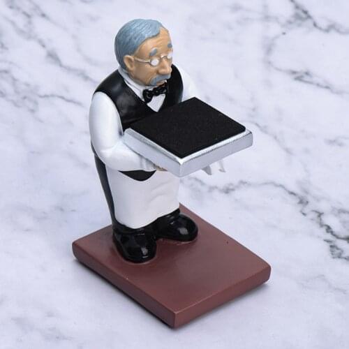 Old Butler Man Watch Stand Old Man Ring Stand Glasses Holder Watch Storage Table J78F