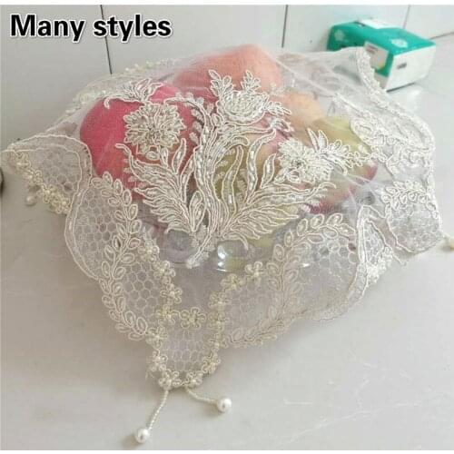 Variety Of European Lace Embroidery Beading Pendant Square Bedroom Study Table Mat Antique Vase Jewelry Box Fruit Cover Coaster