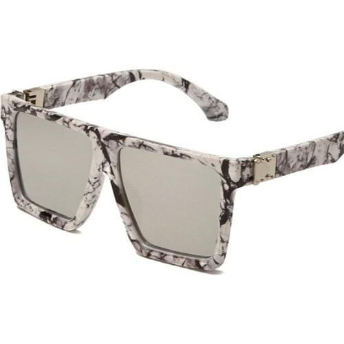 Popular Fashion Square Sunglasses Women Luxury Designer Gradient Mirror Eyewear Men Sun Glasses Shades UV400