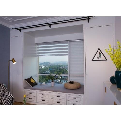 Hot Sale Super Value Horizontal Simple Style Day and Night Roller Blinds Customized Sizes for Windows Decorate