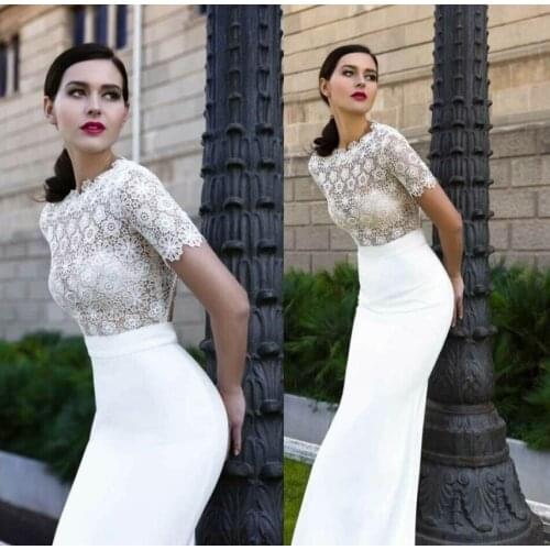 Short Sleeve Wedding Lace Bolero Women Wear Bridal Jackets Top Shawl For Dresses Bride Coat