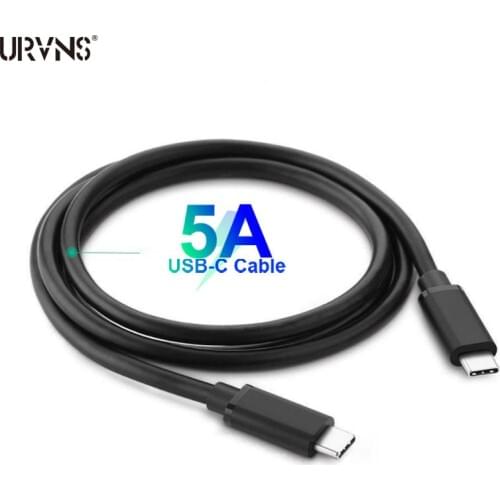 URVNS USB C 5A Fast Charging Cable Type C PD Power Delivery Data Wire For MacBook, Samsung Galaxy S20 Note 10/10+, iPad pro 2020