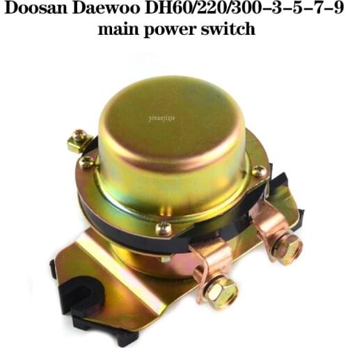 High quality excavator accessories suitable for Doosan Daewoo DH60/220/300-3-5-7-9 power switch start relay Made in China