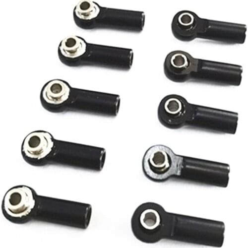 10Pcs Metal M2.5 Link Tie Rod End Ball Joint for Wltoys A959 12428 144001 WPL C24 MN D90 MN99S RC Car Parts