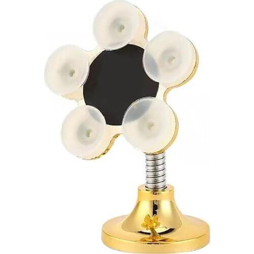 360 Degree Rotating Flower Shape Car Home Suction Mobile Phone Holder Bracket