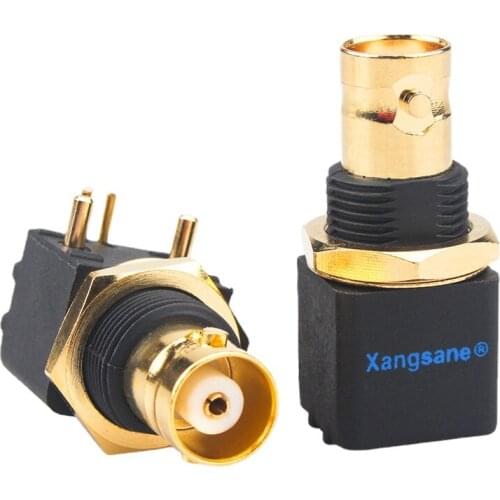 4pcs fever grade hifi audio BNC female socket RCA female socket welding plate BNC video surveillance