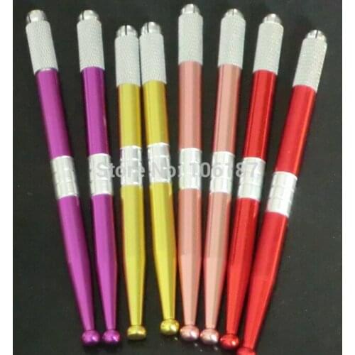 5Pc New Arrival Mixed Color Permanent eyebrow manual pen permanent eyeliner pen For Eyebrow Permanent Makeup Supply