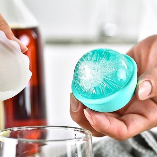 6.5CM Diameter Silicone Food Ball Ice Cube Maker Whiskey Cocktail Ice Maker kitchen Bar Ice Cream Mold Kitchen Accessories