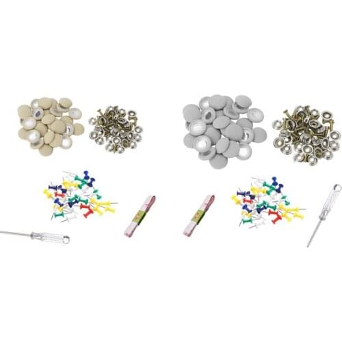 60Pcs Diy Roof Lining Repair Kit Fix Sagging Headliner Pin Buckle Screw No Glue for Truck/Car Screw Ceiling Repair